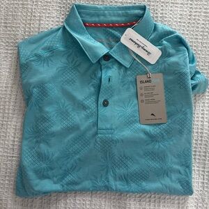 Tommy bahama blue pinapple polo shirt